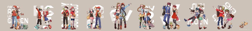 pikachu, dawn, may, rosa, hilda, and 35 more (pokemon and 9 more) drawn by yuzuan