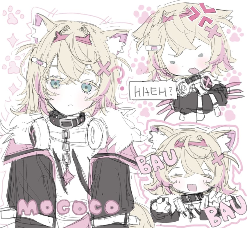 mococo abyssgard (hololive and 1 more) drawn by coffee_halmeoni