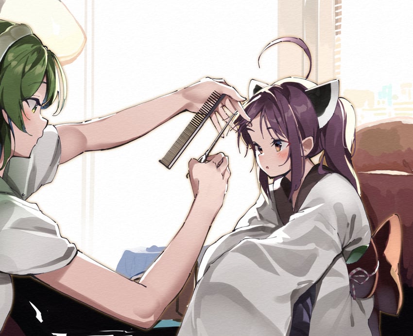 touhoku kiritan and touhoku zunko (voiceroid) drawn by lamb_(hitsujiniku)