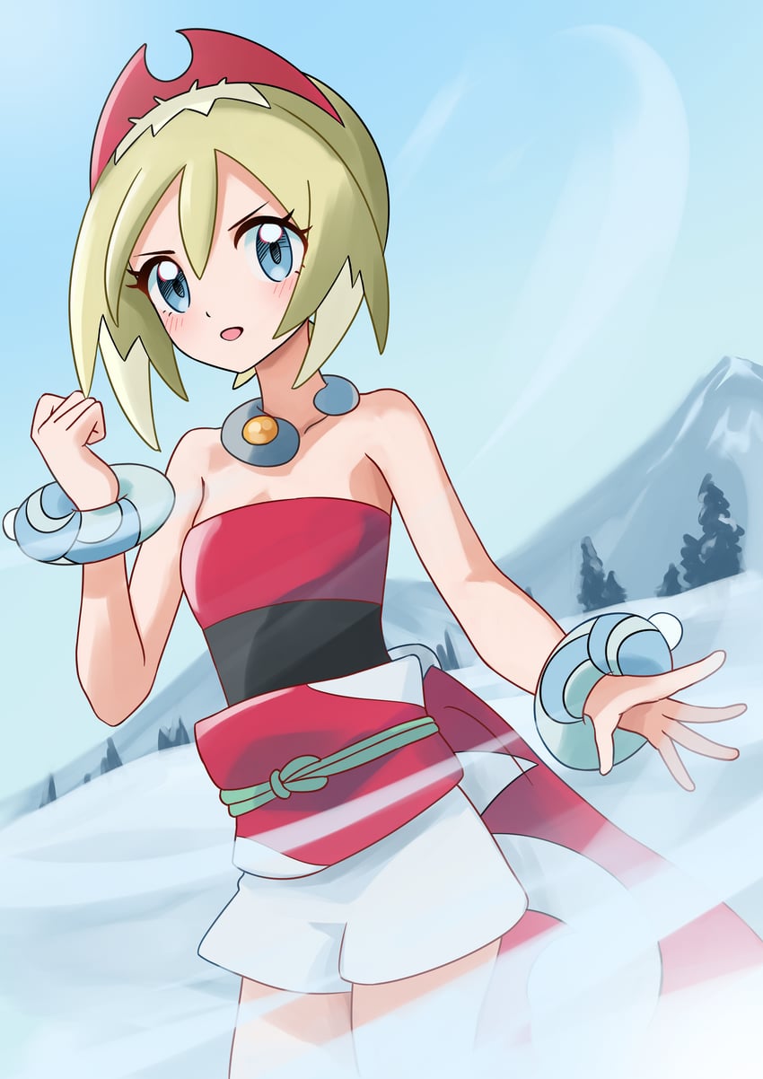 irida (pokemon and 1 more) drawn by mikan_(mikan_no_happa)