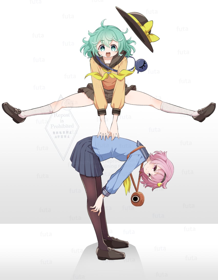 komeiji koishi and komeiji satori (touhou) drawn by futa_(nabezoko)