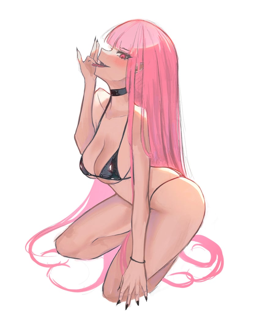 mori calliope (hololive and 1 more) drawn by s7nsles