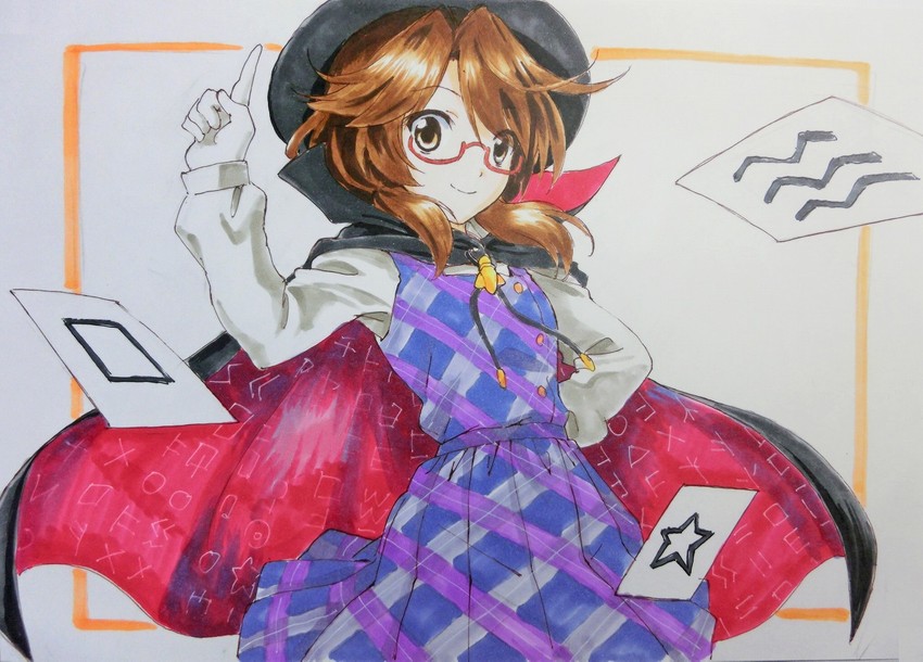 usami sumireko (touhou) drawn by beluo77