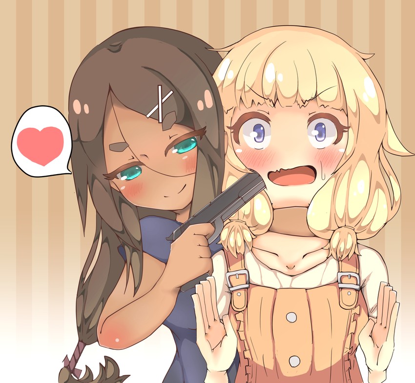 sakura nene and ahagon umiko (new game!) drawn by ion_(oresama-ion)
