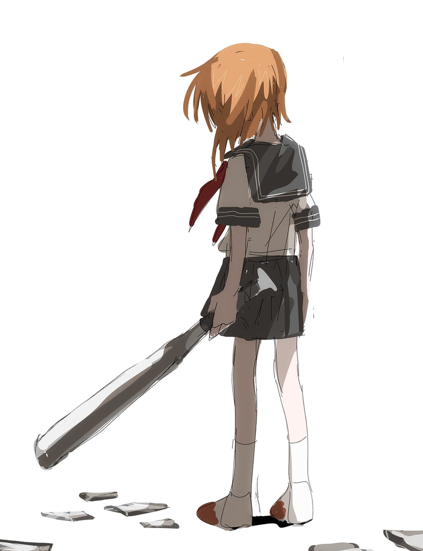 ryuuguu rena (higurashi no naku koro ni) drawn by aku3taga0wa1