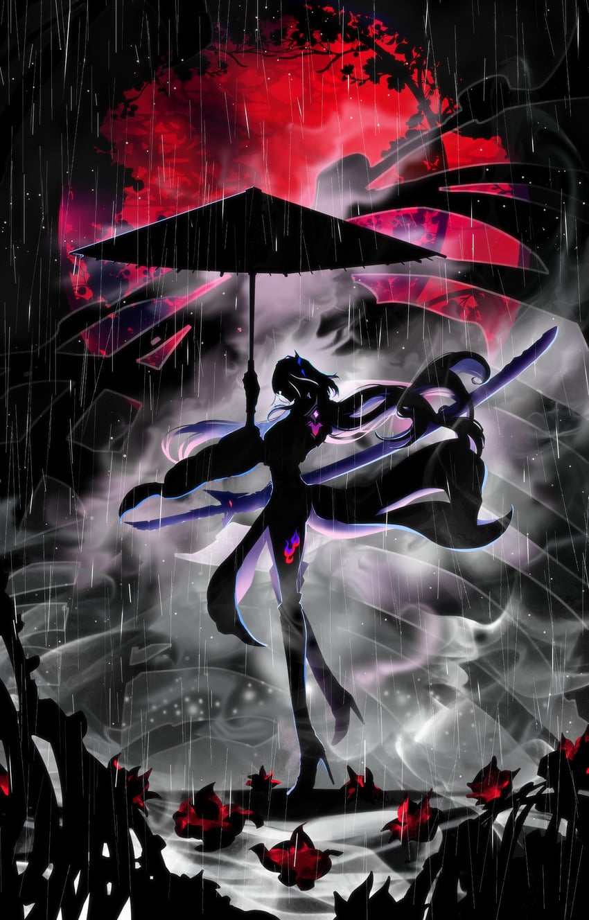 acheron (honkai and 1 more) drawn by harada_miyuki