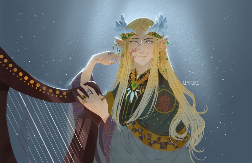 finrod (tolkien's legendarium and 1 more) drawn by alyruko