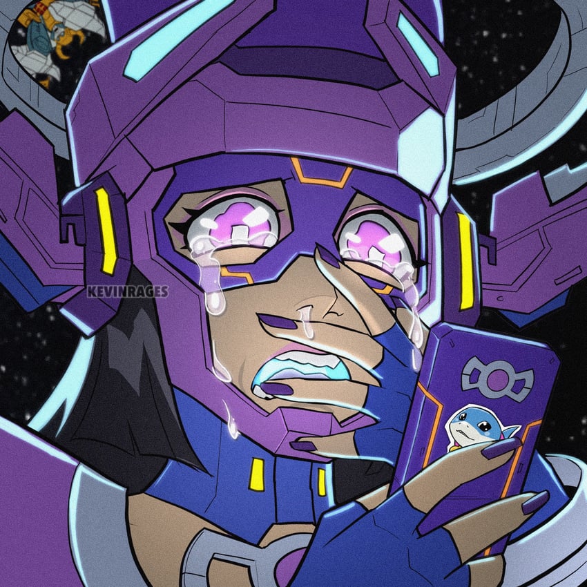 jeff the land shark, galacta, and unicron (marvel and 4 more) drawn by kevin_raganit