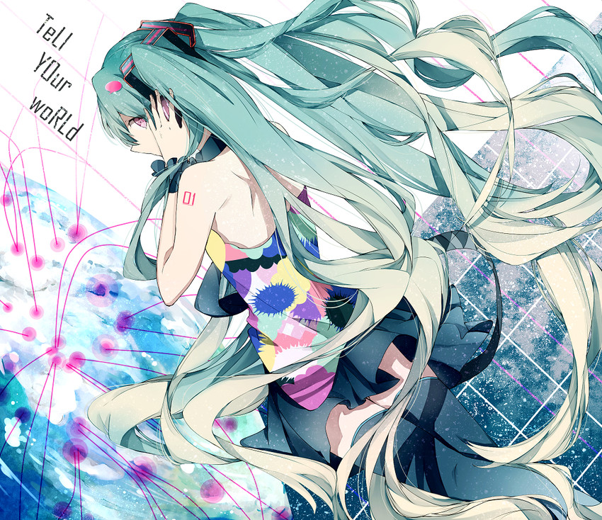 hatsune miku (vocaloid and 1 more) drawn by manako_(manatera)