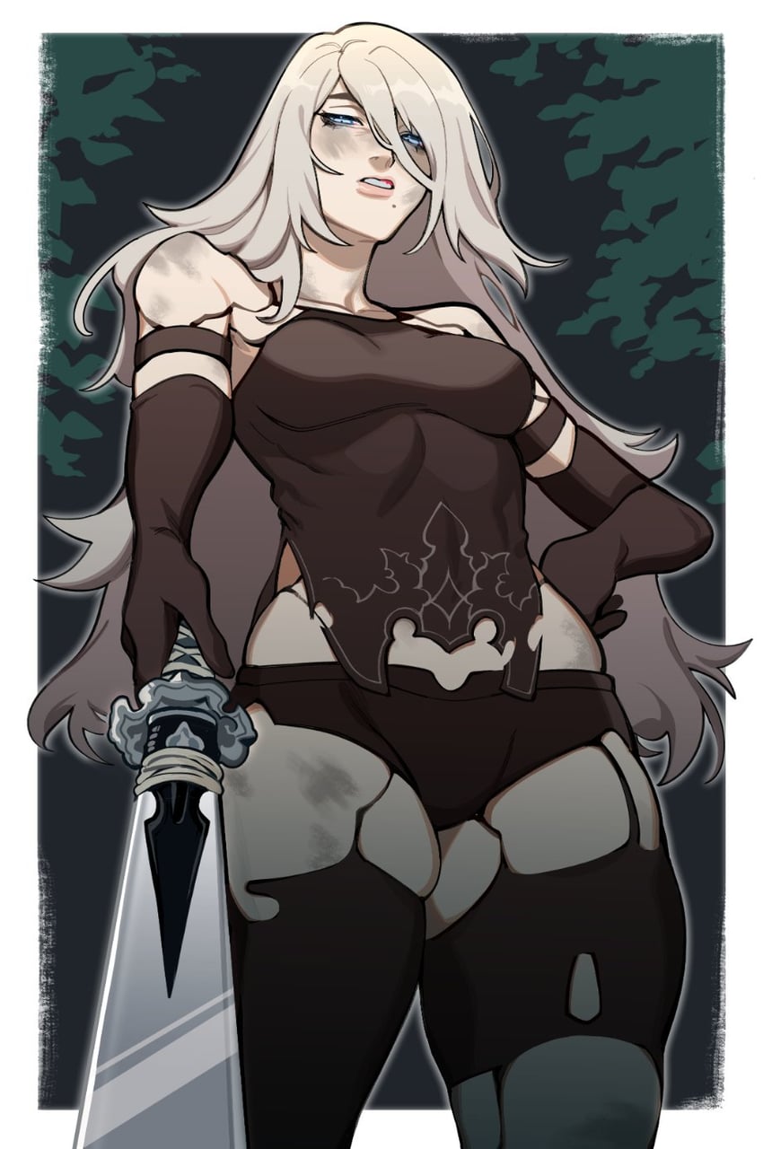 a2 (nier and 1 more) drawn by porqueloin
