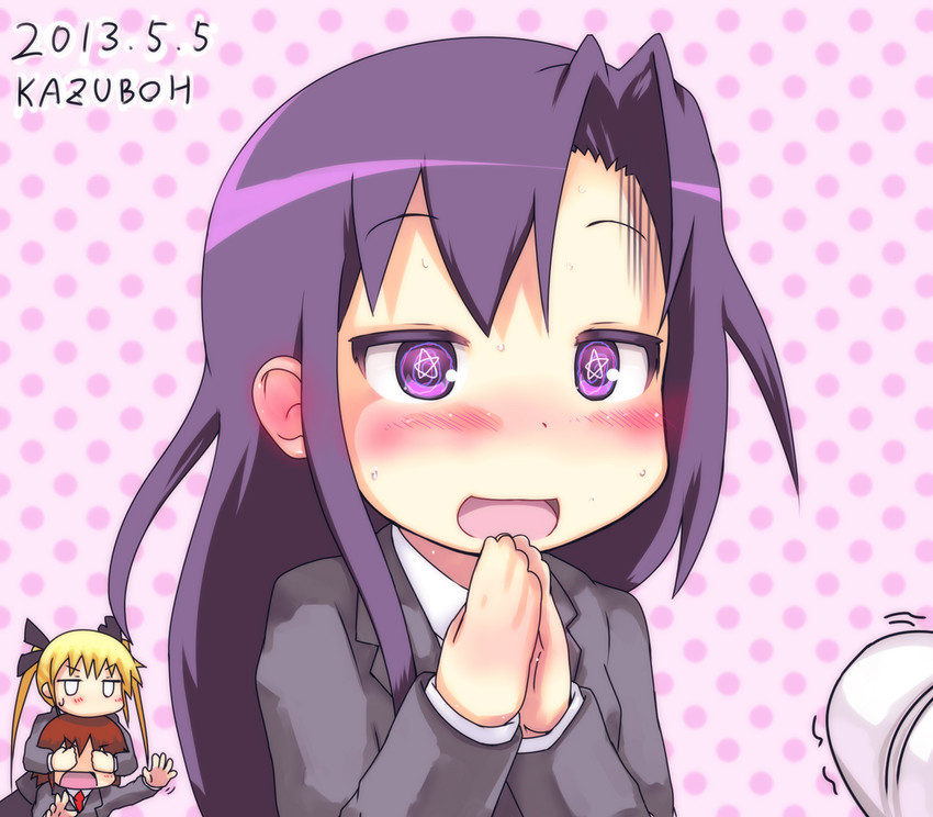 sonya, oribe yasuna, and goshiki agiri (kill me baby) drawn by kazuboh and rensei