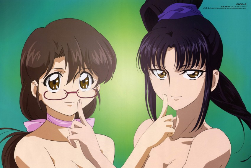 ebihara chinami and saihashi yuma (code-e) drawn by saitou_tetsuhito
