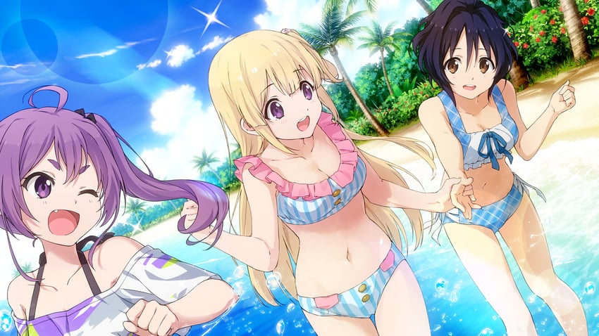 takigawa miu, fujima sakura, and tojo yuki (22/7 and 1 more)