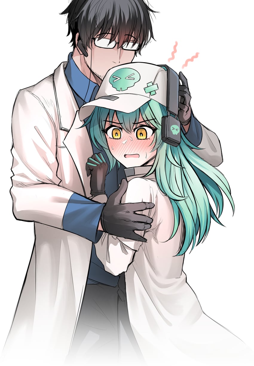 professor, antonina, and male professor (girls' frontline and 1 more) drawn by senpaihawkkun