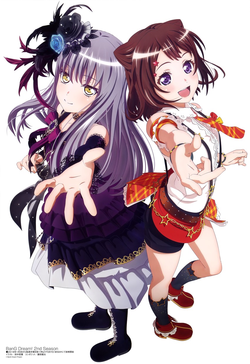minato yukina and toyama kasumi (bang dream! and 1 more) drawn by tanaka_wakaba