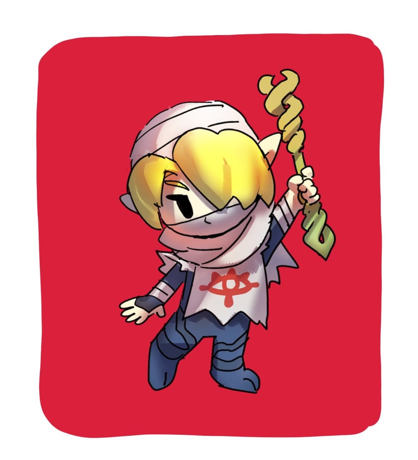 sheik (the legend of zelda and 2 more) drawn by dancho_no_mori