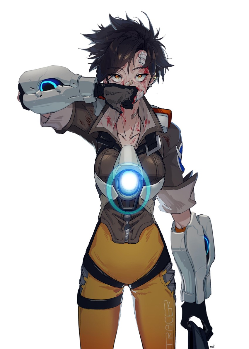 tracer (overwatch and 1 more) drawn by maro_(lij512)