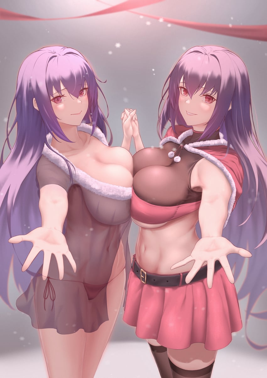 scathach and scathach skadi (fate and 1 more) drawn by nmi