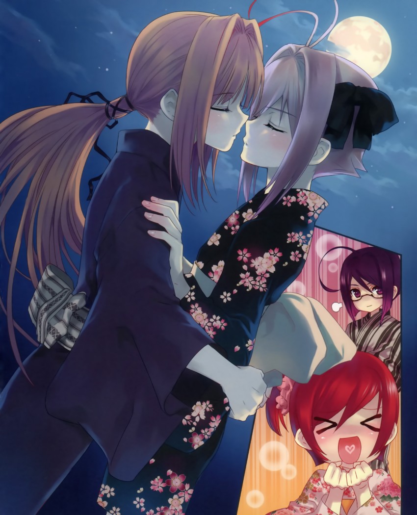 yuki, nao, tomo, and rio (otoko no ko wa meido fuku ga osuki!?) drawn by kasukabe_akira