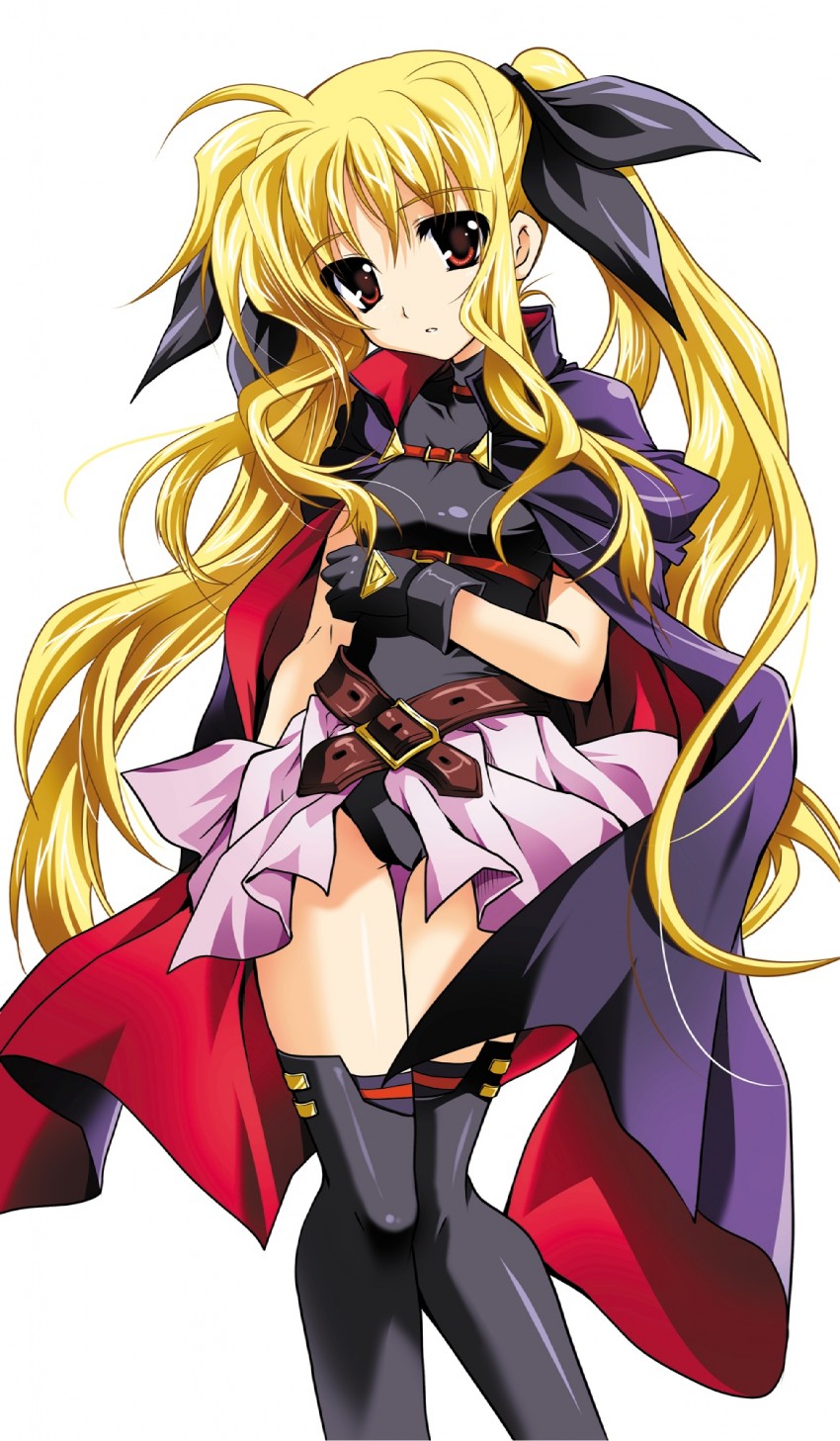 fate testarossa (lyrical nanoha and 2 more) drawn by kanna_(plum)