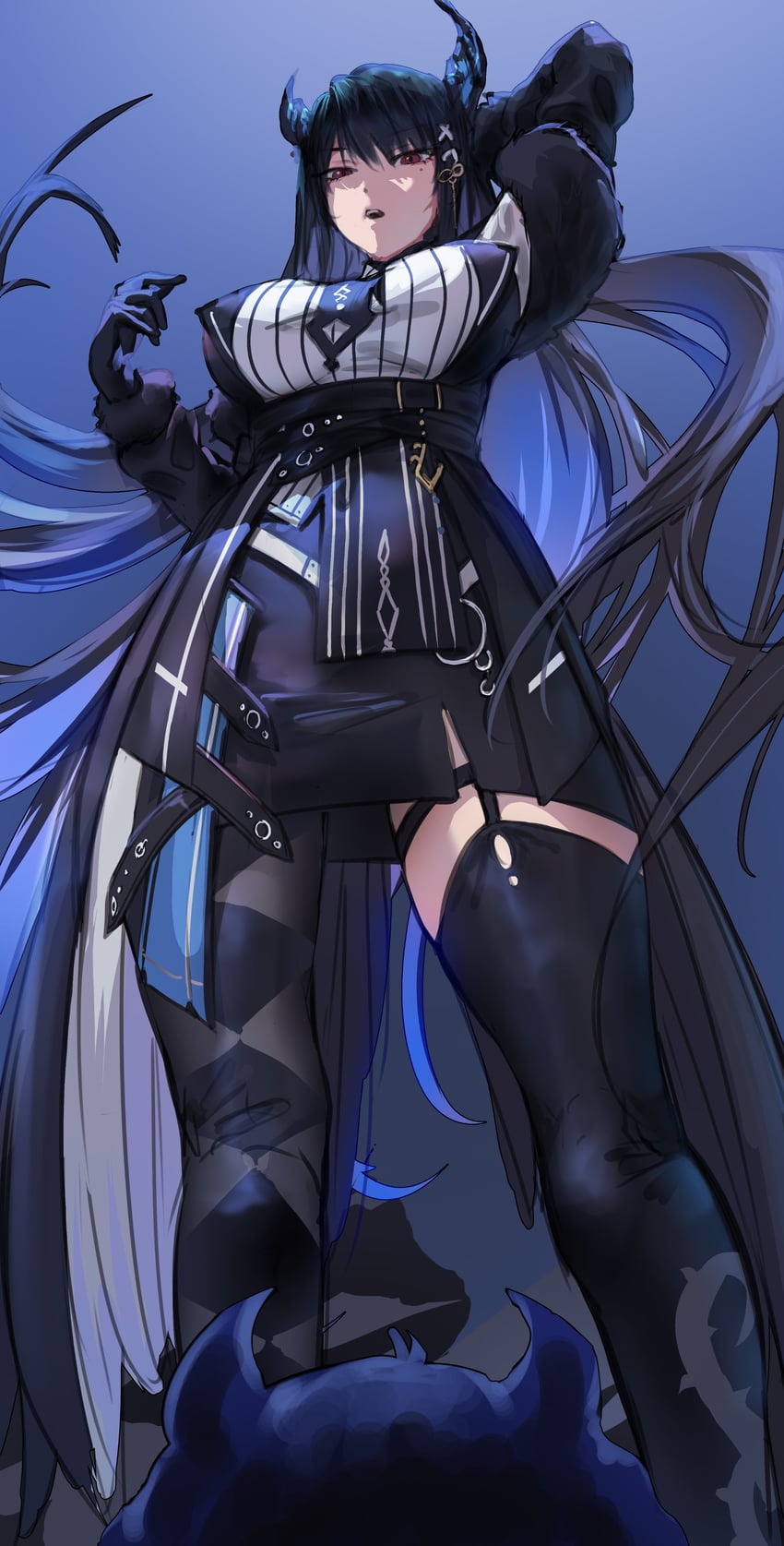 nerissa ravencroft and jailbird (hololive and 1 more) drawn by yoellim5