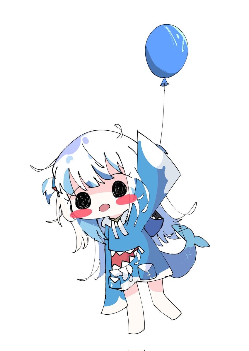 gawr gura and smol gura (hololive and 1 more) drawn by koyoinacho