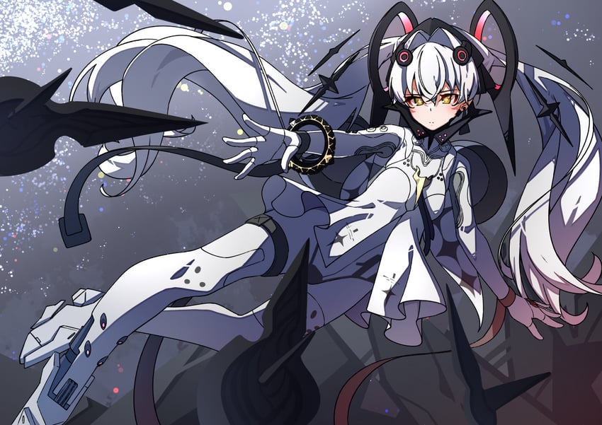 luna and luna: laurel (punishing: gray raven) drawn by ecliygame