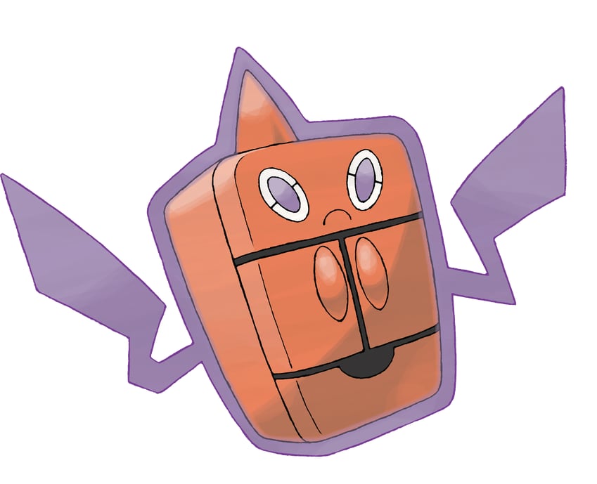 rotom (pokemon and 2 more) drawn by sugimori_ken