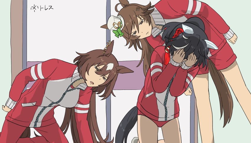 sirius symboli, mr. c.b., and katsuragi ace (umamusume and 1 more) drawn by yuuki_sasami