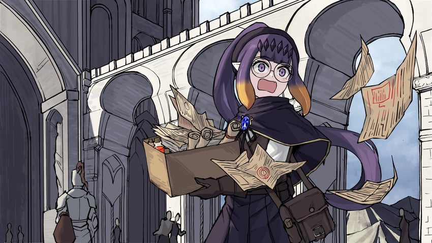 ninomae ina'nis (hololive and 1 more) drawn by ice_(10222)