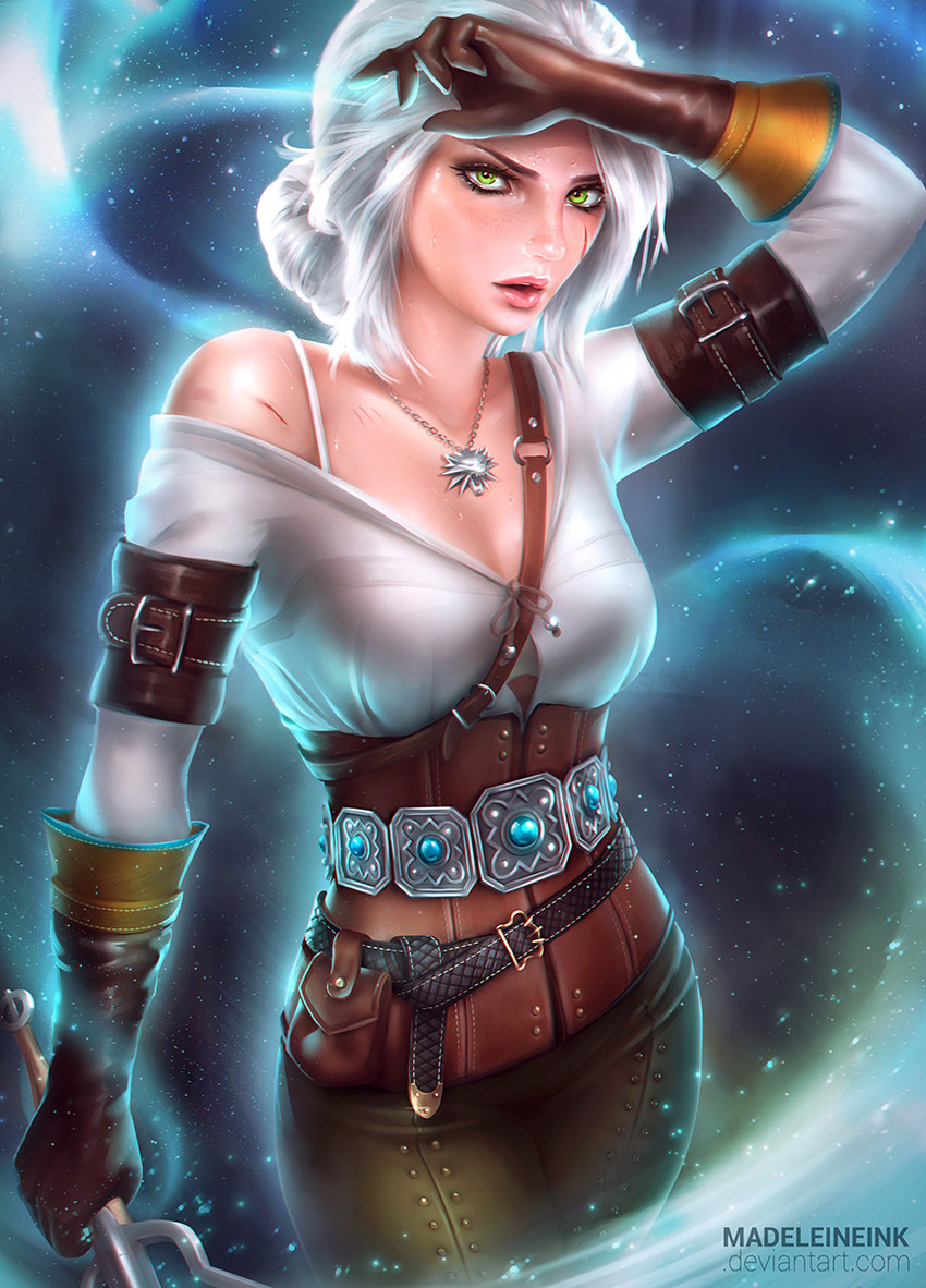 ciri (the witcher and 1 more) drawn by madeleine_bellwoar