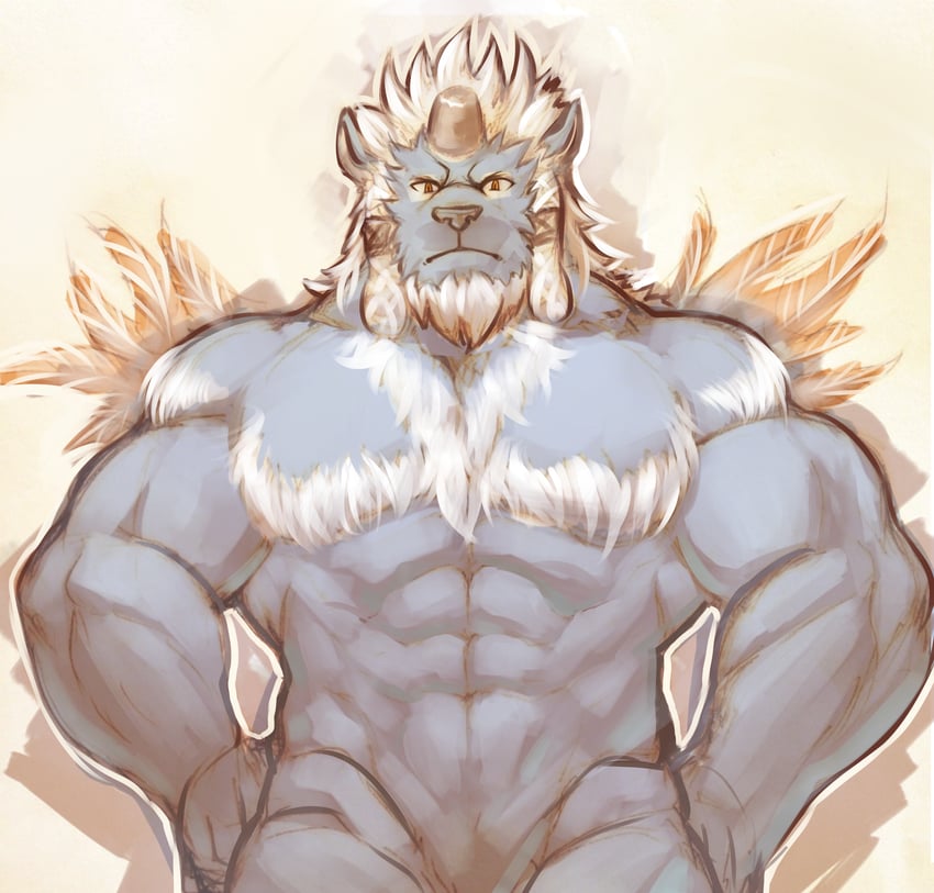 kimahri ronso (final fantasy and 1 more) drawn by istani