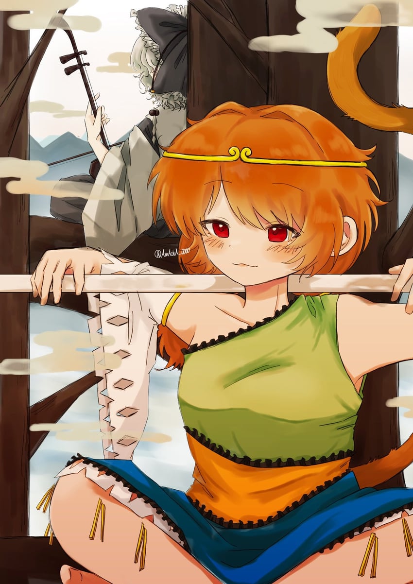son biten and satsuki rin (touhou) drawn by amacha_0000