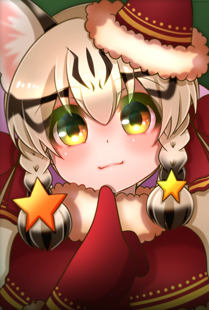 geoffroy's cat (kemono friends and 1 more) drawn by hikarikmy