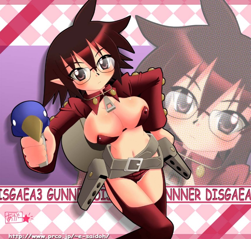 prinny and gunslinger (disgaea and 1 more) drawn by agaa_(masatu)