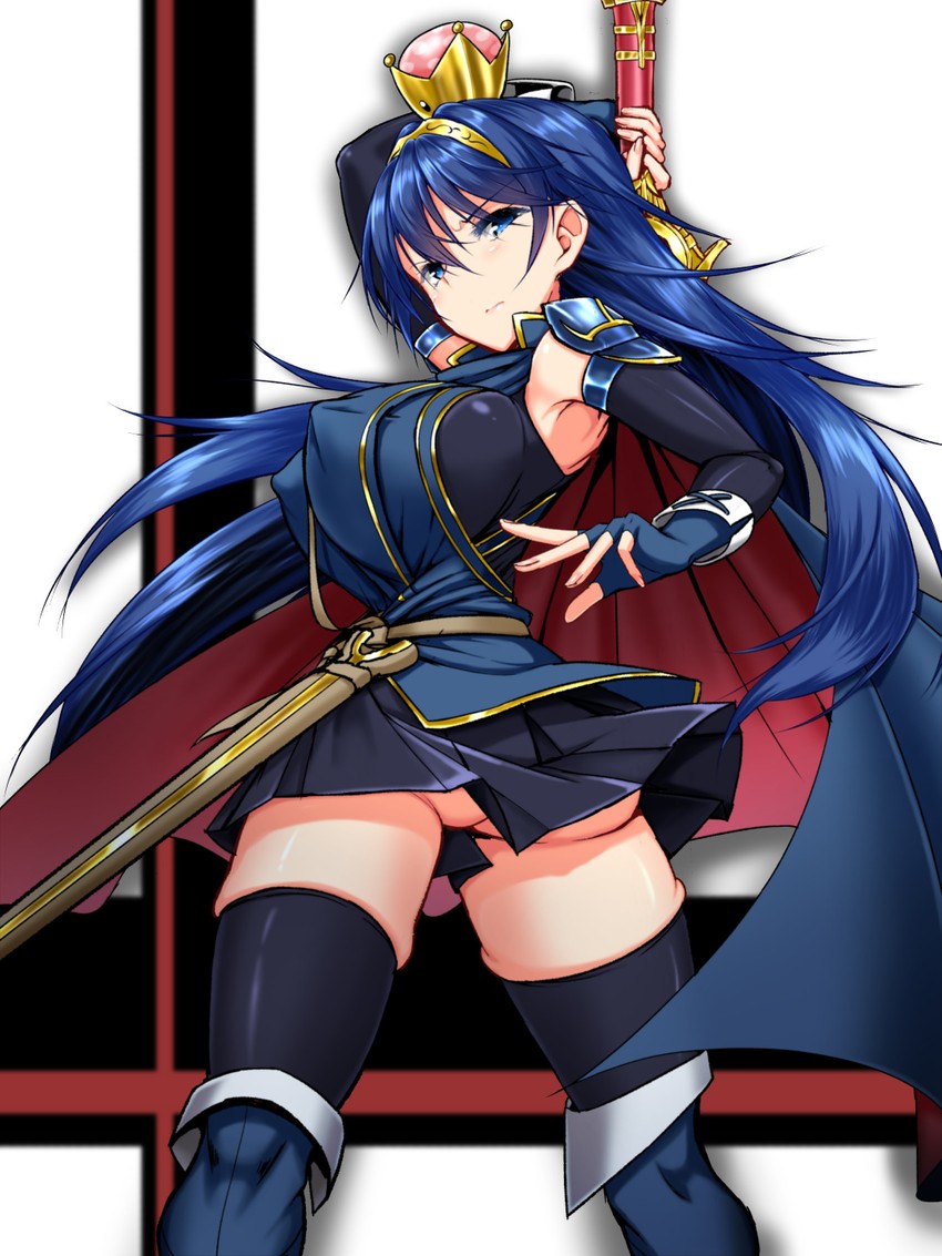 lucina and marth (fire emblem and 3 more) drawn by kawahagi-tei