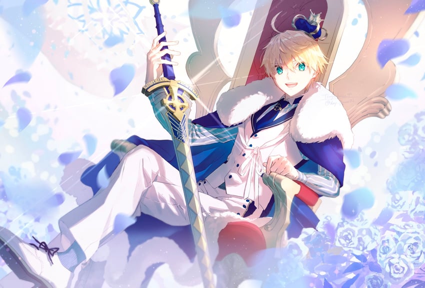 arthur pendragon (fate and 1 more) drawn by tsuyukusa_(eeta7273)