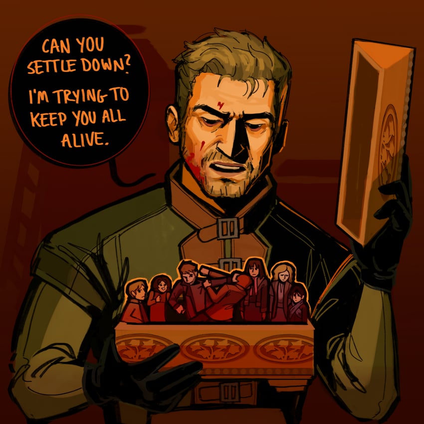artemy burakh, murky, sticky, capella, khan, and 3 more (pathologic and 1 more) drawn by justletmescrolll