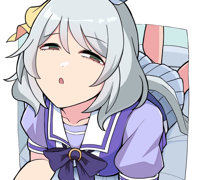 hishi miracle (umamusume) drawn by couchpotato_op and kawamochi_(tddm3573)