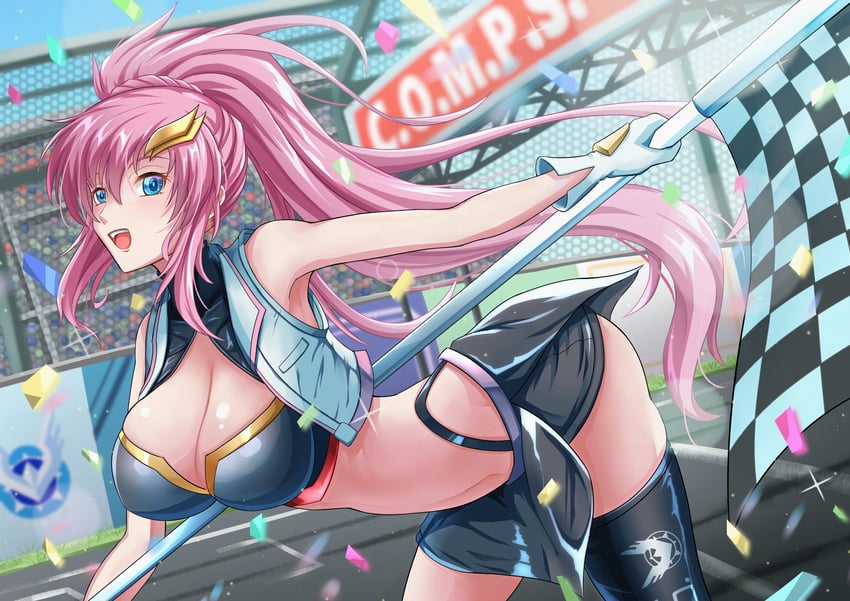 lacus clyne (gundam and 2 more) drawn by troy_(oxaa01ex)
