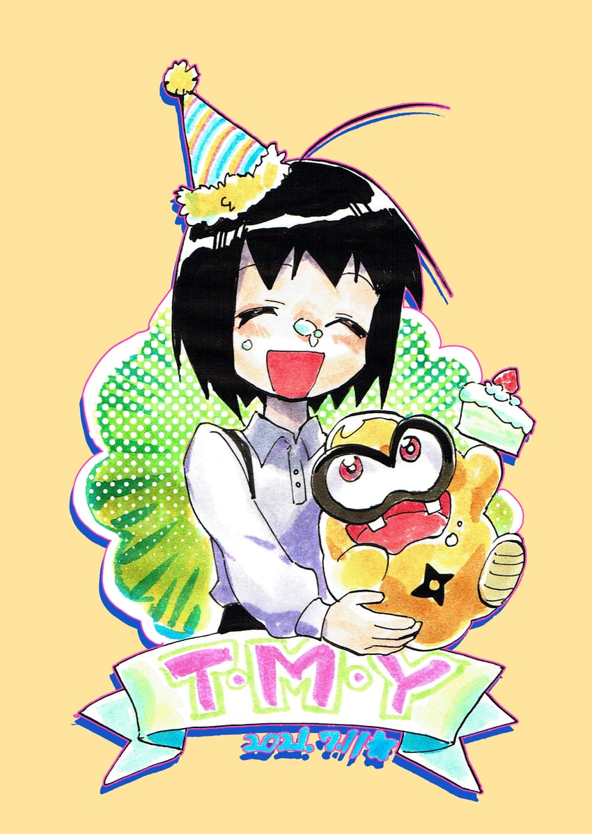 gumchi and tomoya (ninjala and 1 more) drawn by kushabiria