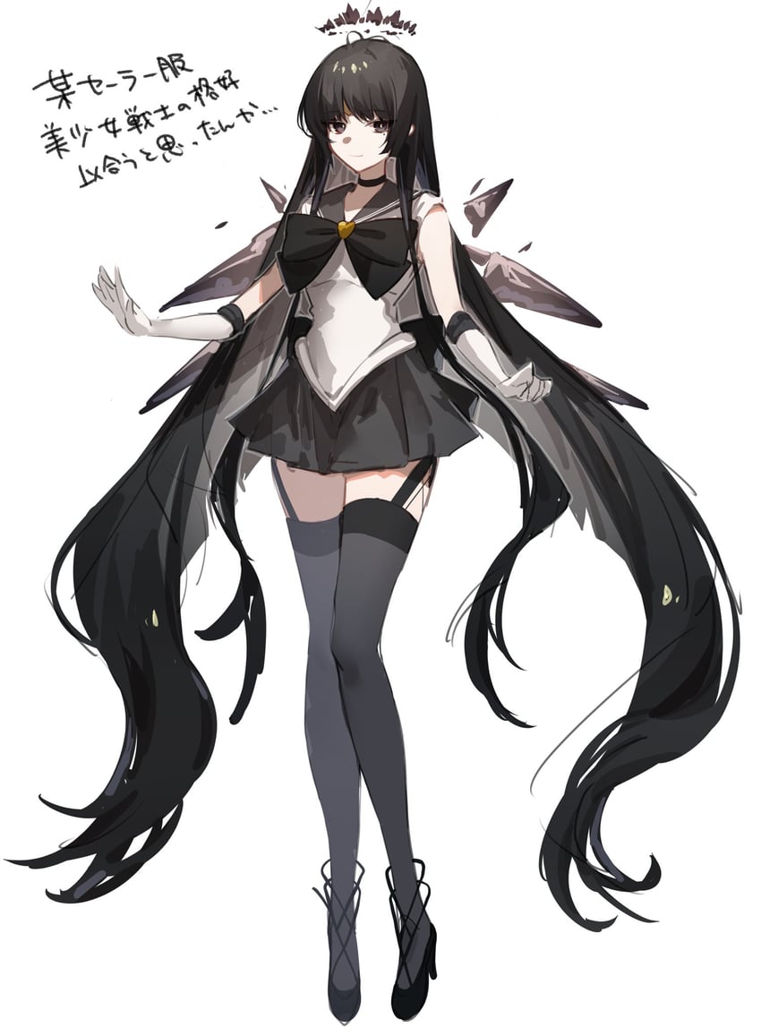virtuosa (arknights and 1 more) drawn by gomago_magoma