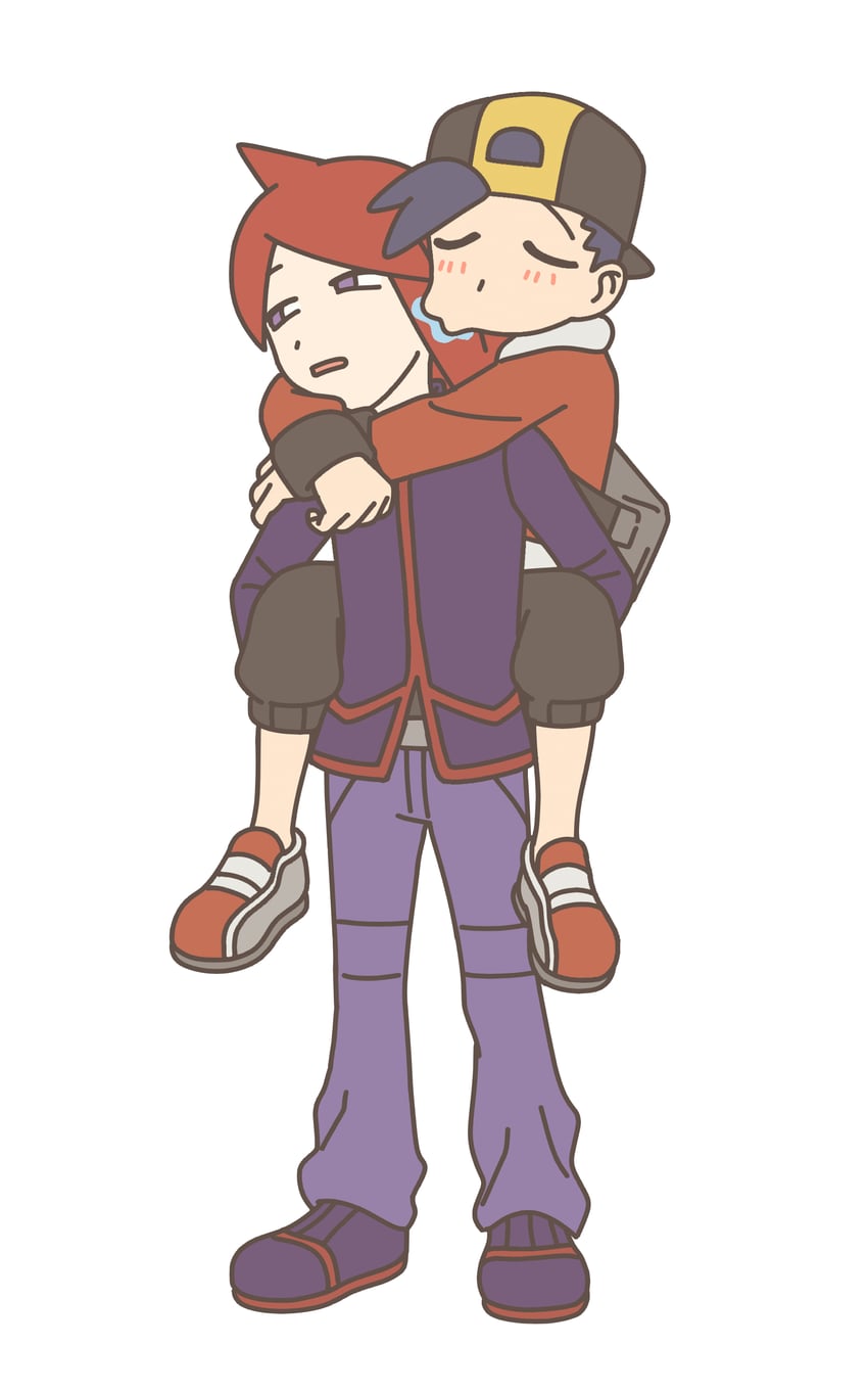 ethan and silver (pokemon and 1 more) drawn by feiyang02