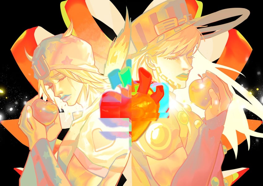 johnny joestar and gyro zeppeli (jojo no kimyou na bouken and 1 more) drawn by jiuyuejiuriyi