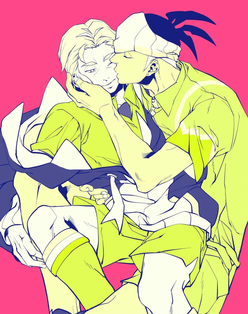 raihan and kabu (pokemon and 1 more) drawn by miyare_s