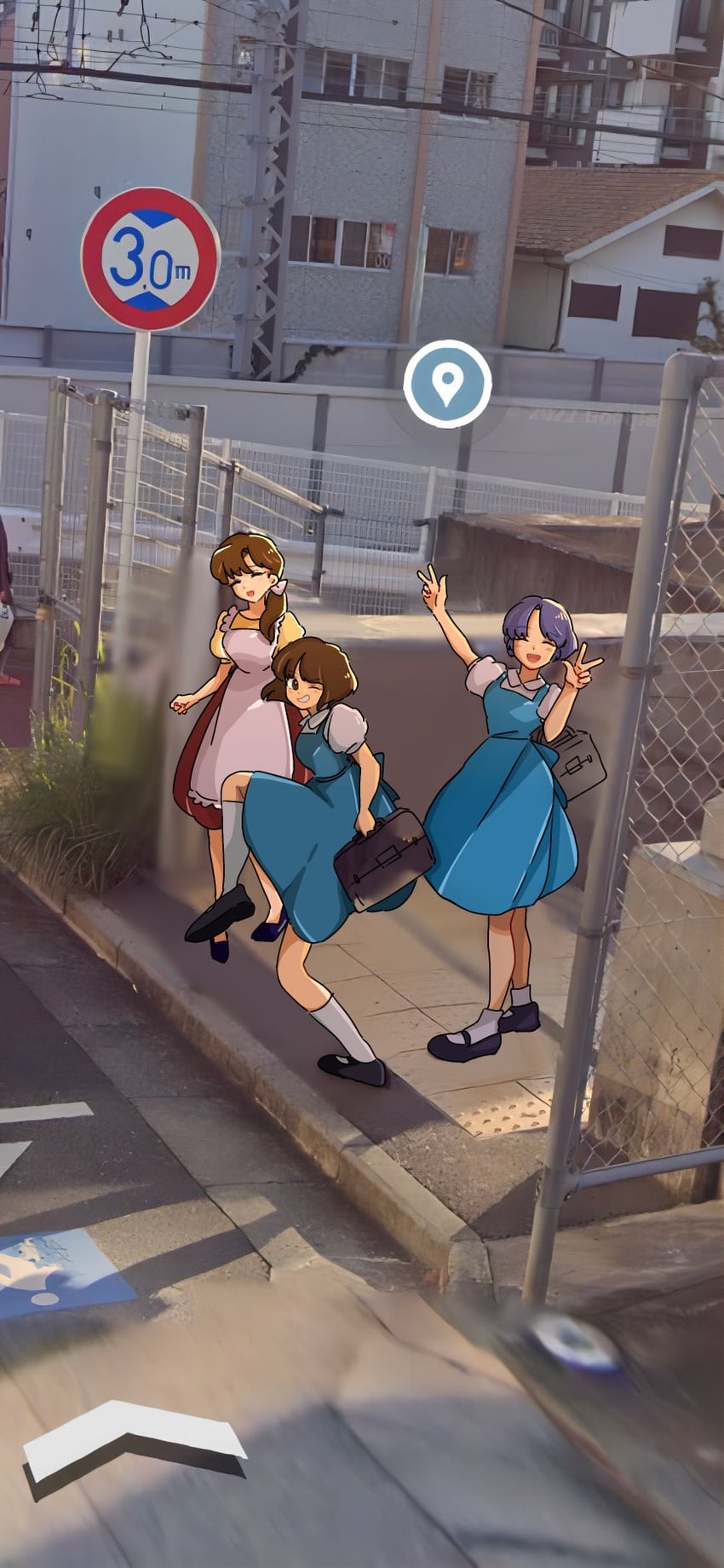 tendou akane, tendou nabiki, and tendou kasumi (ranma 1/2) drawn by garnel_(letsgotomato11)