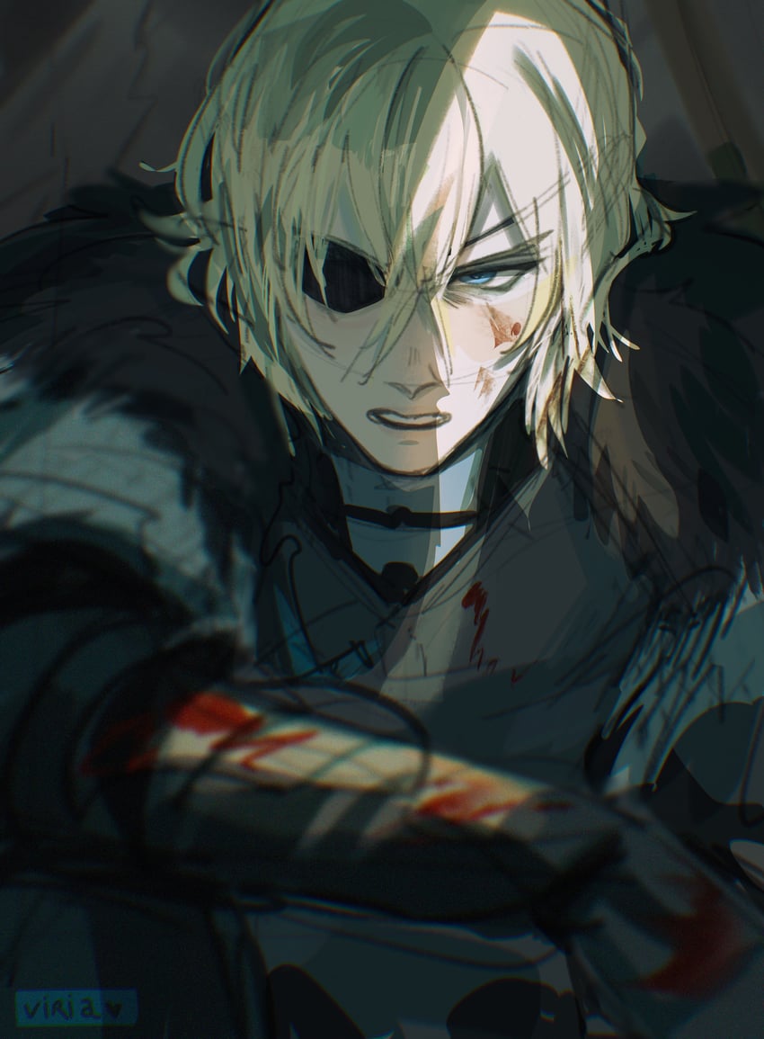 dimitri alexandre blaiddyd (fire emblem and 1 more) drawn by viria13