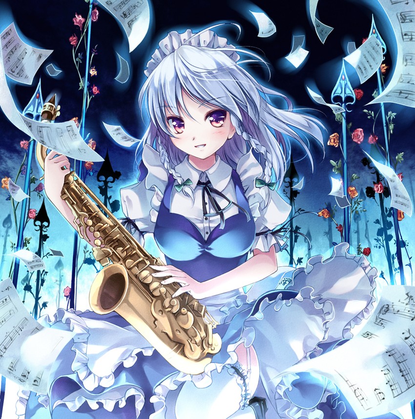 izayoi sakuya (touhou and 1 more) drawn by miyase_mahiro