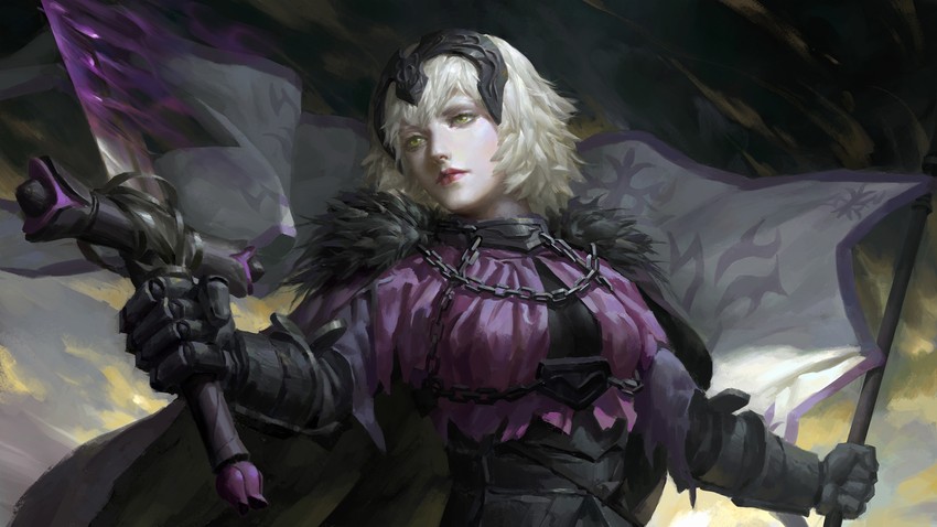 jeanne d'arc alter (fate and 1 more) drawn by buchuo_liu