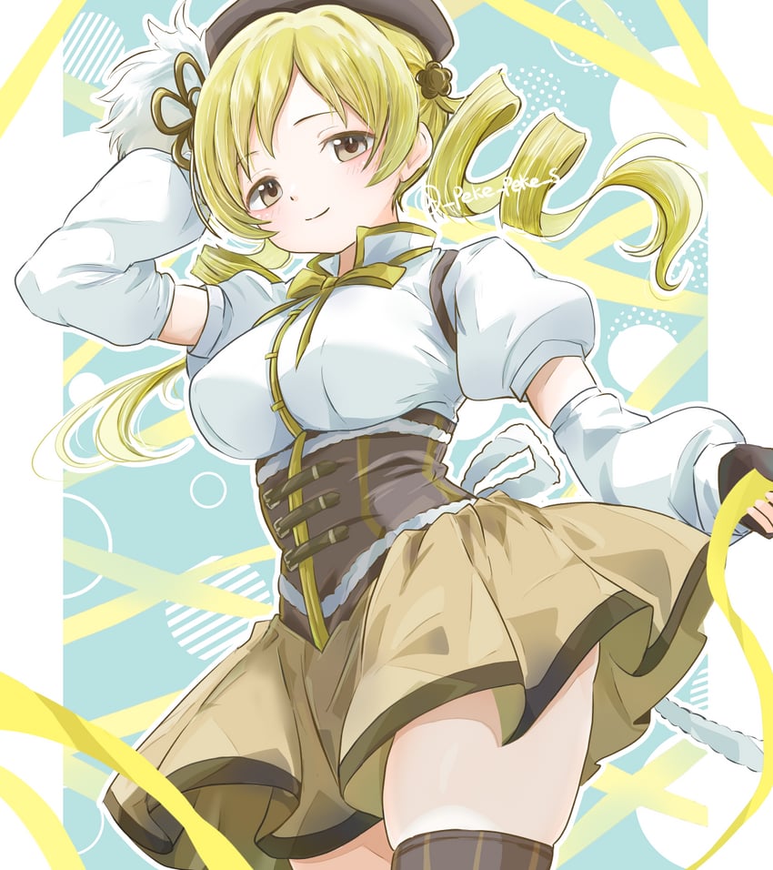 tomoe mami (mahou shoujo madoka magica) drawn by peke_peke_s